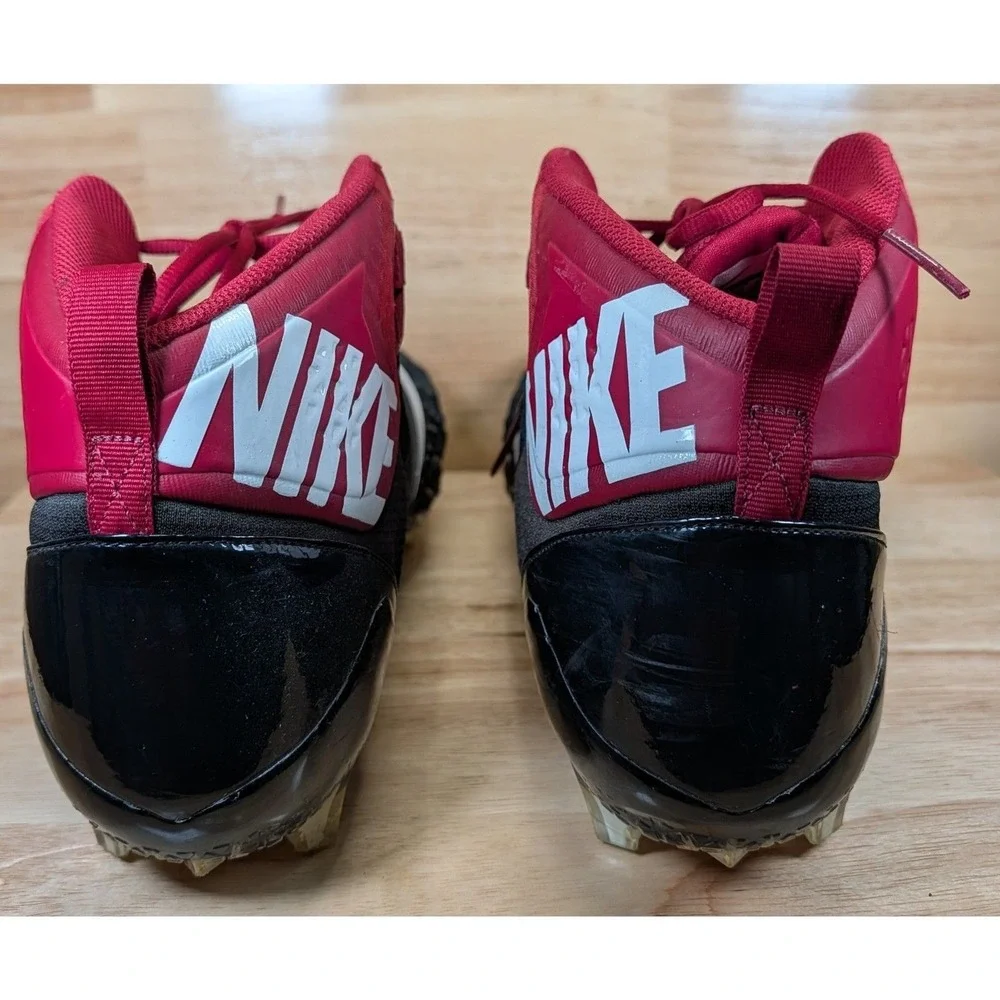 Nike Alpha Menace Elite 2 Football Cleats‎ Black Red Size 14.5 AJ6605-010
